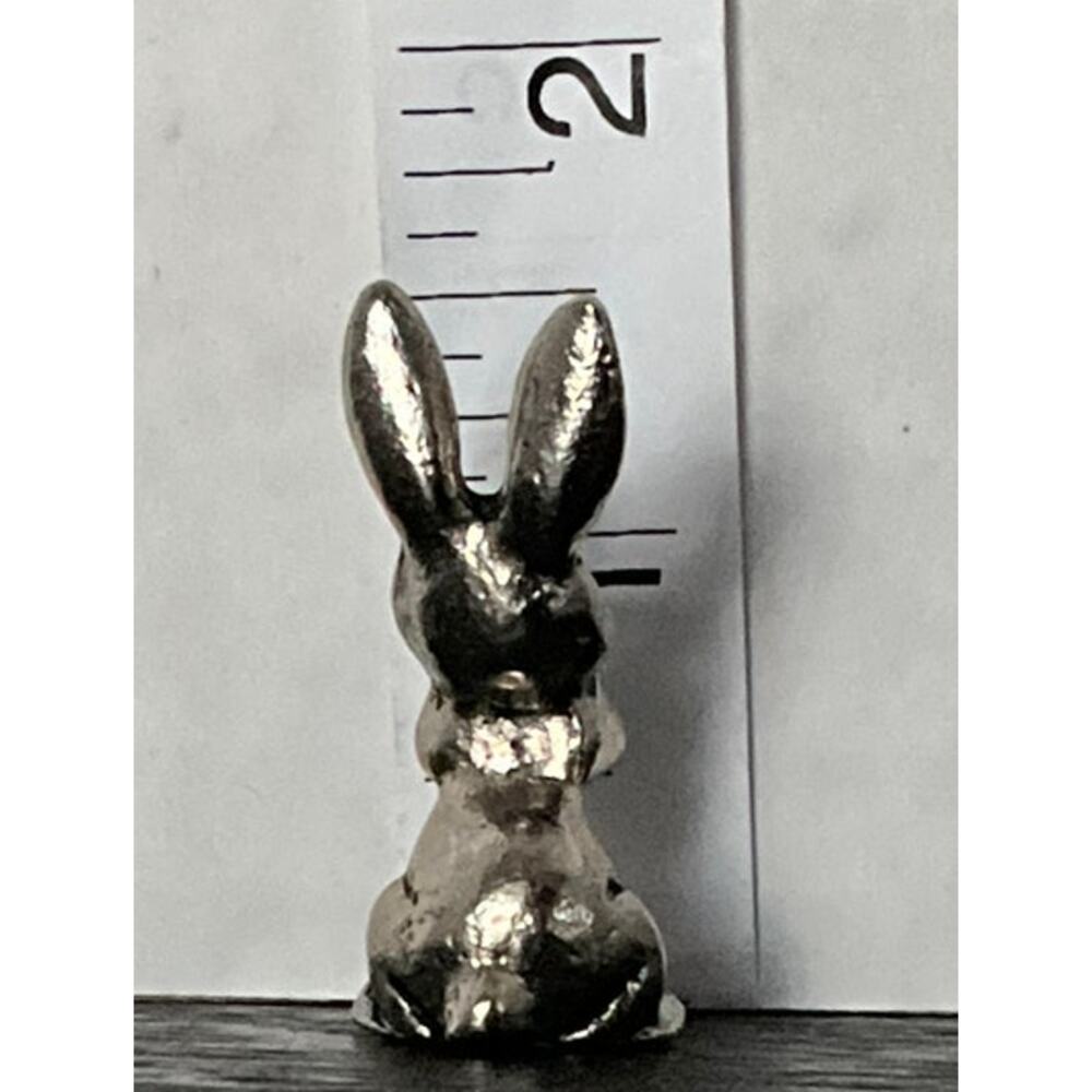 Miniature Pewter Rabbit Figurine - Picture 2 of 2